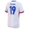 Frankrike Fofana 19 Borte EM 2024 - Herre Fotballdrakt